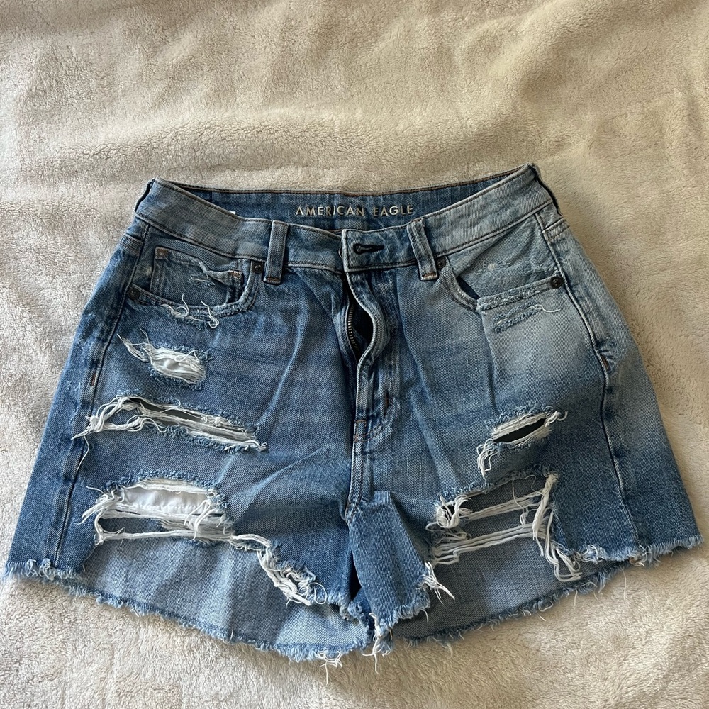 American Eagle Distressed Jean Shorts